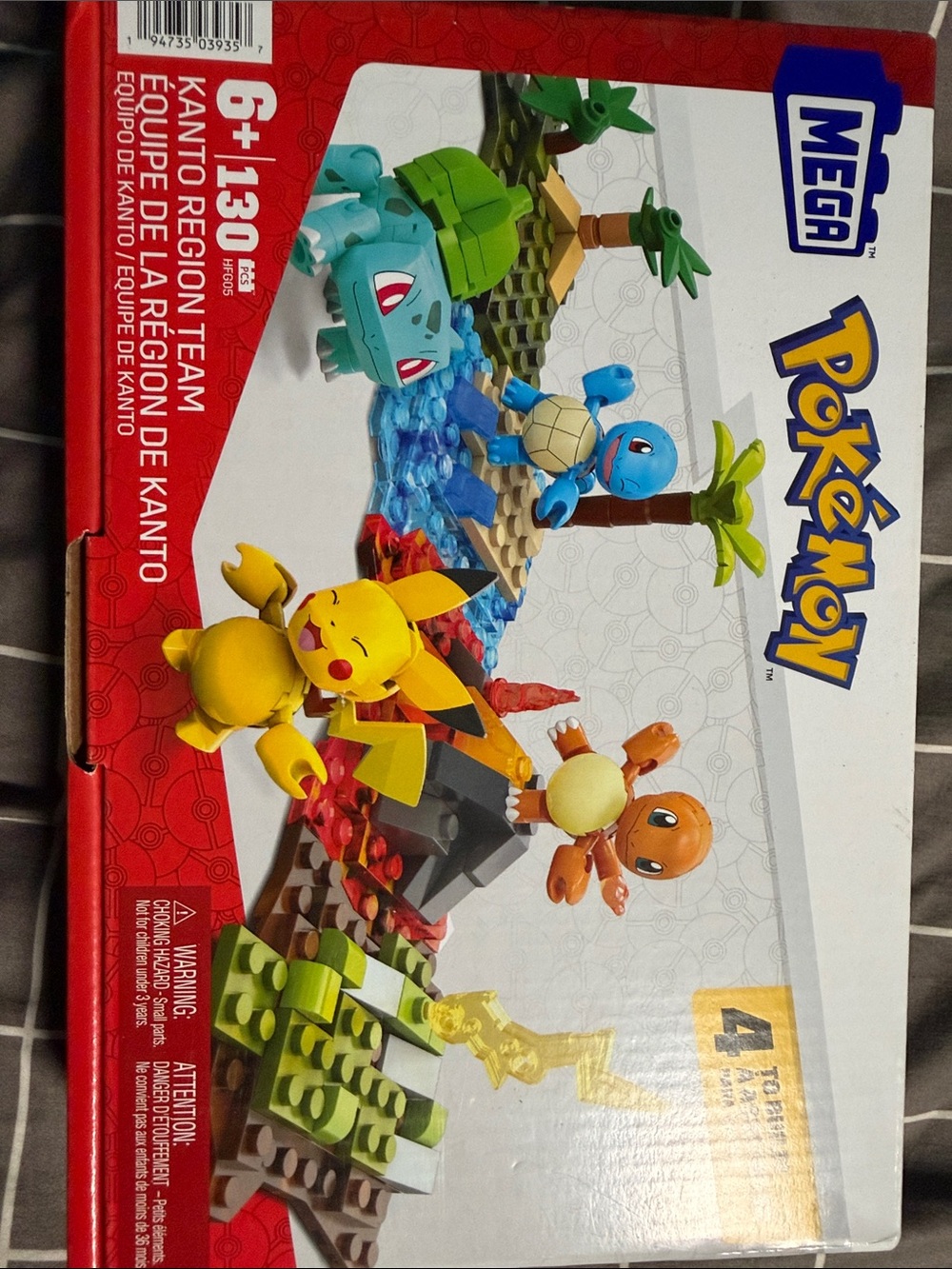 Mega Pokémon Kanto Team Building Set - Yellow, Blue, Green, Orange